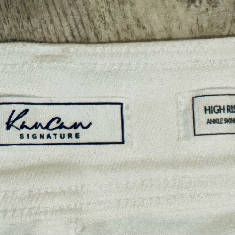 NEW KANCAN White High Rise Ankle Skinny Denim Jeans - Size 26 (Size 2/4) - Picture 4 of 6